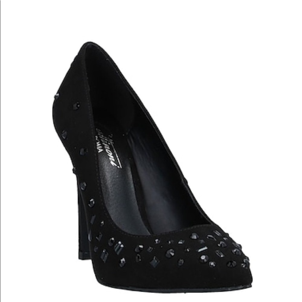 Sold*Gattinoni Black Rhinestone Pumps